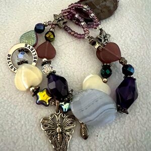 Handmade bracelet purple